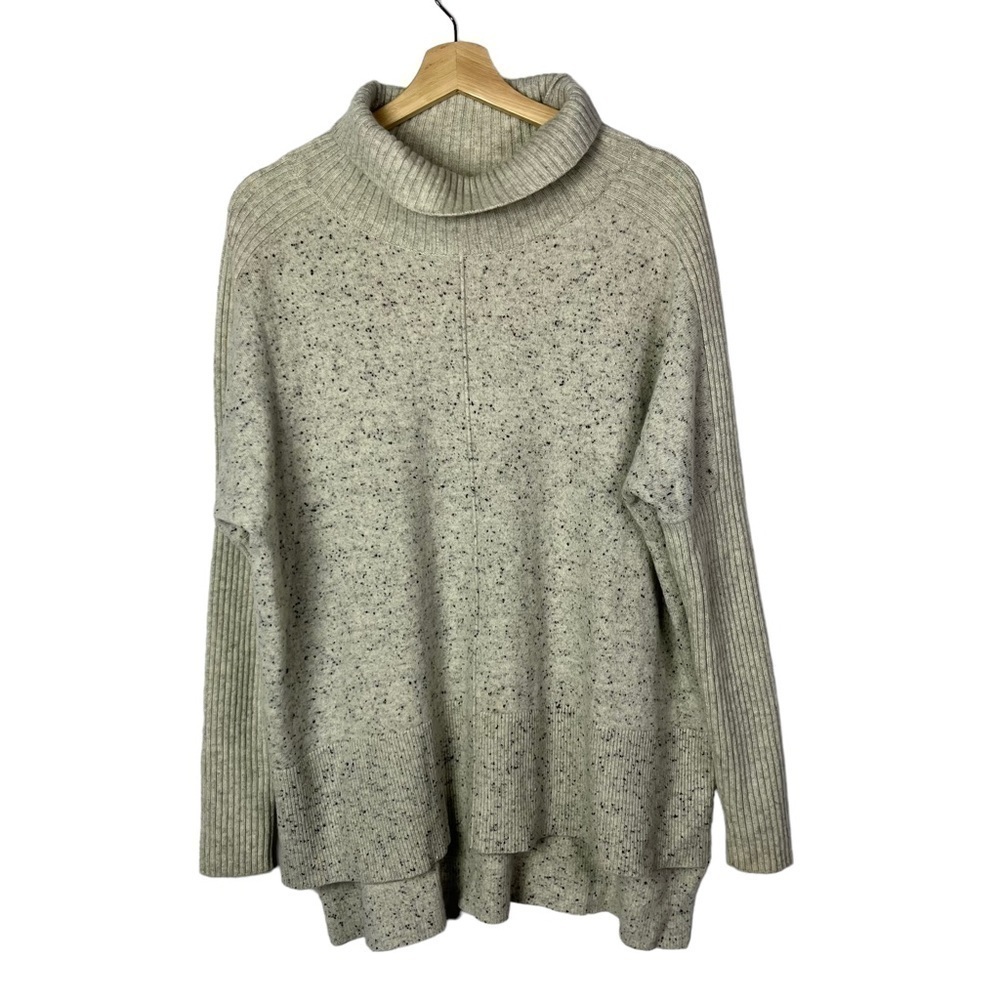 Rag‎ & Bone Beige Cowl Neck Speck Relaxed Fit Cashmere Sweater M